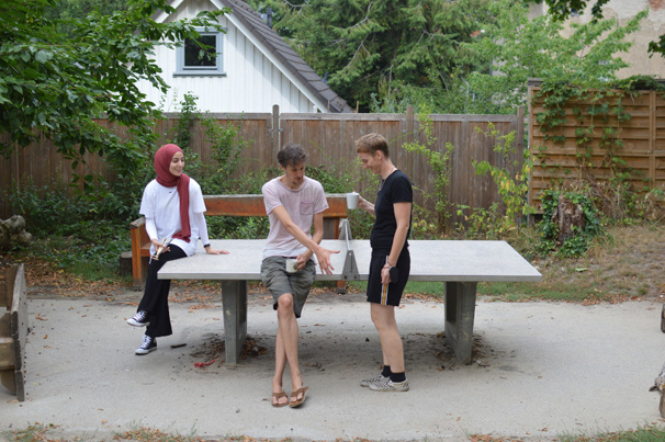 Das Team sammelt sich